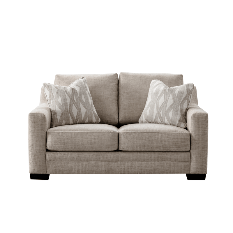Clara Oatmeal Living Room Set (Sofa + Loveseat) - Al Rugaib Furniture