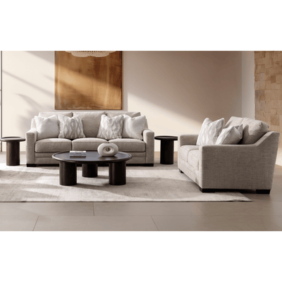Clara Oatmeal Living Room Set (Sofa + Loveseat) - Al Rugaib Furniture