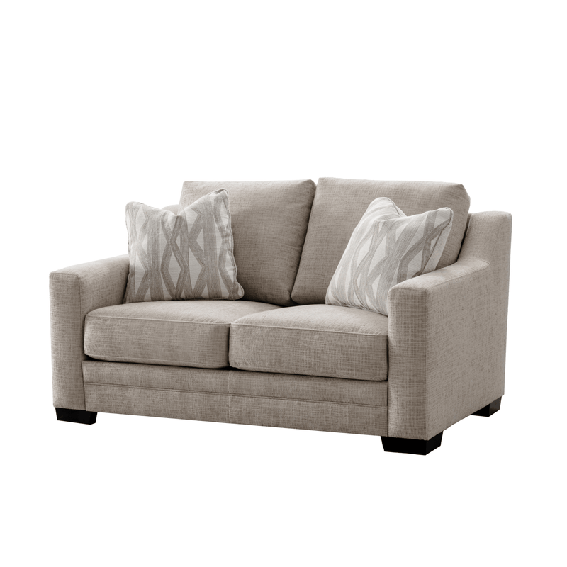 Clara Oatmeal Living Room Set (Sofa + Loveseat) - Al Rugaib Furniture