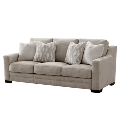 Clara Oatmeal Sofa (230cm) - Al Rugaib Furniture