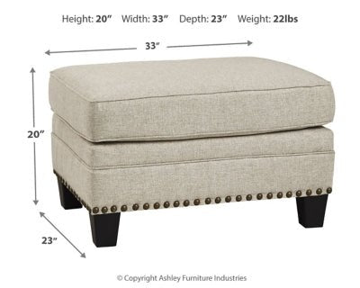 Claredon Ottoman - Al Rugaib Furniture