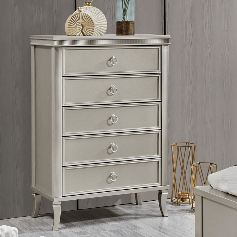 Claremont Woods King Bedroom Set With Two Free Gift GLASS TABLE LAMP - Al Rugaib Furniture