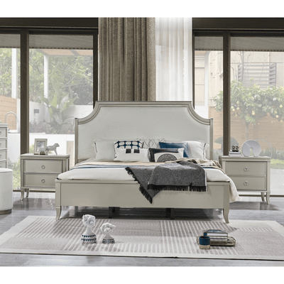 Claremont Woods King Bedroom Set With Two Free Gift GLASS TABLE LAMP - Al Rugaib Furniture