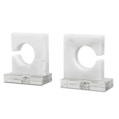 Clarin Bookends, S/2 - Al Rugaib Furniture
