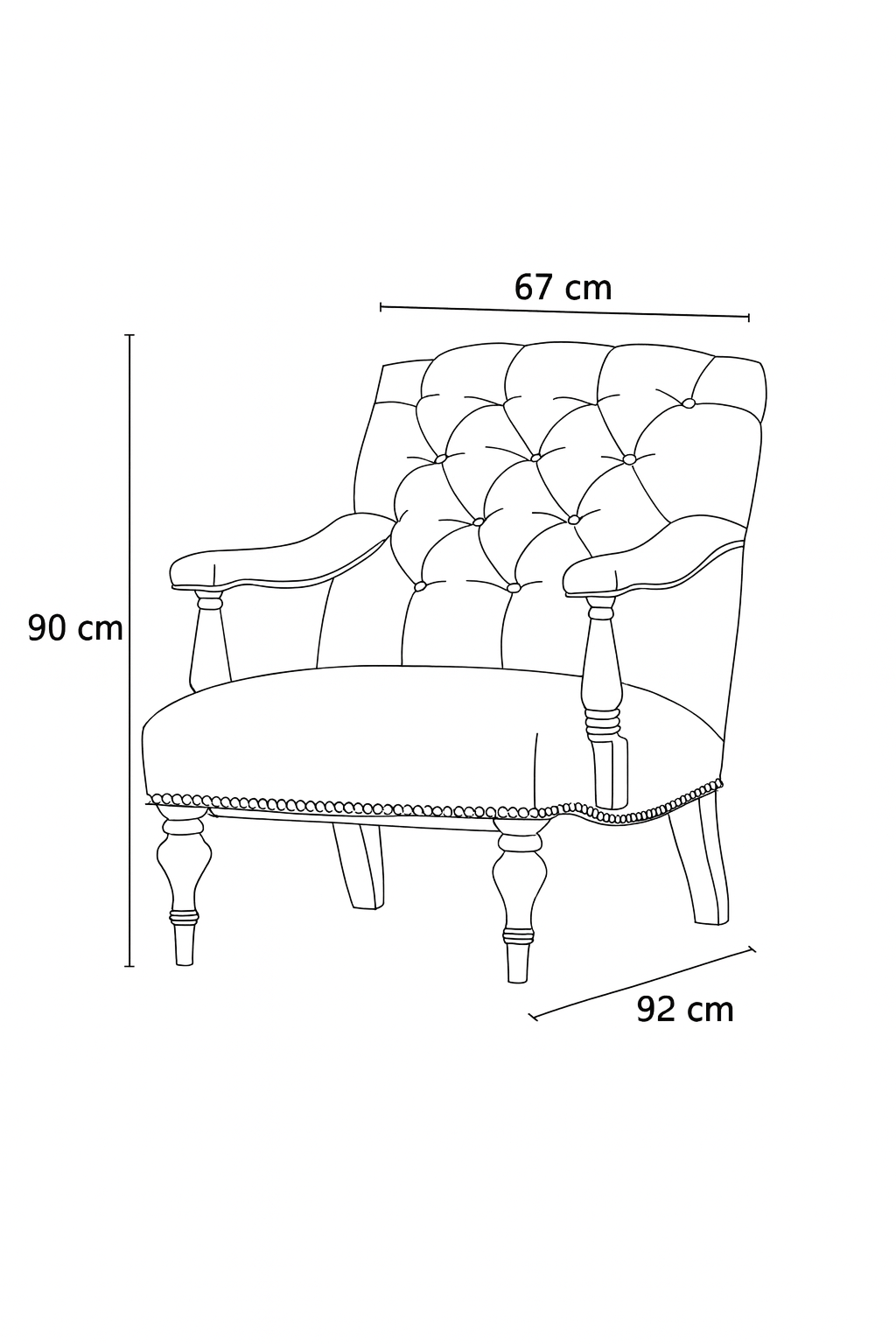 Classic Beige Chair Chairs| Roots Furniture