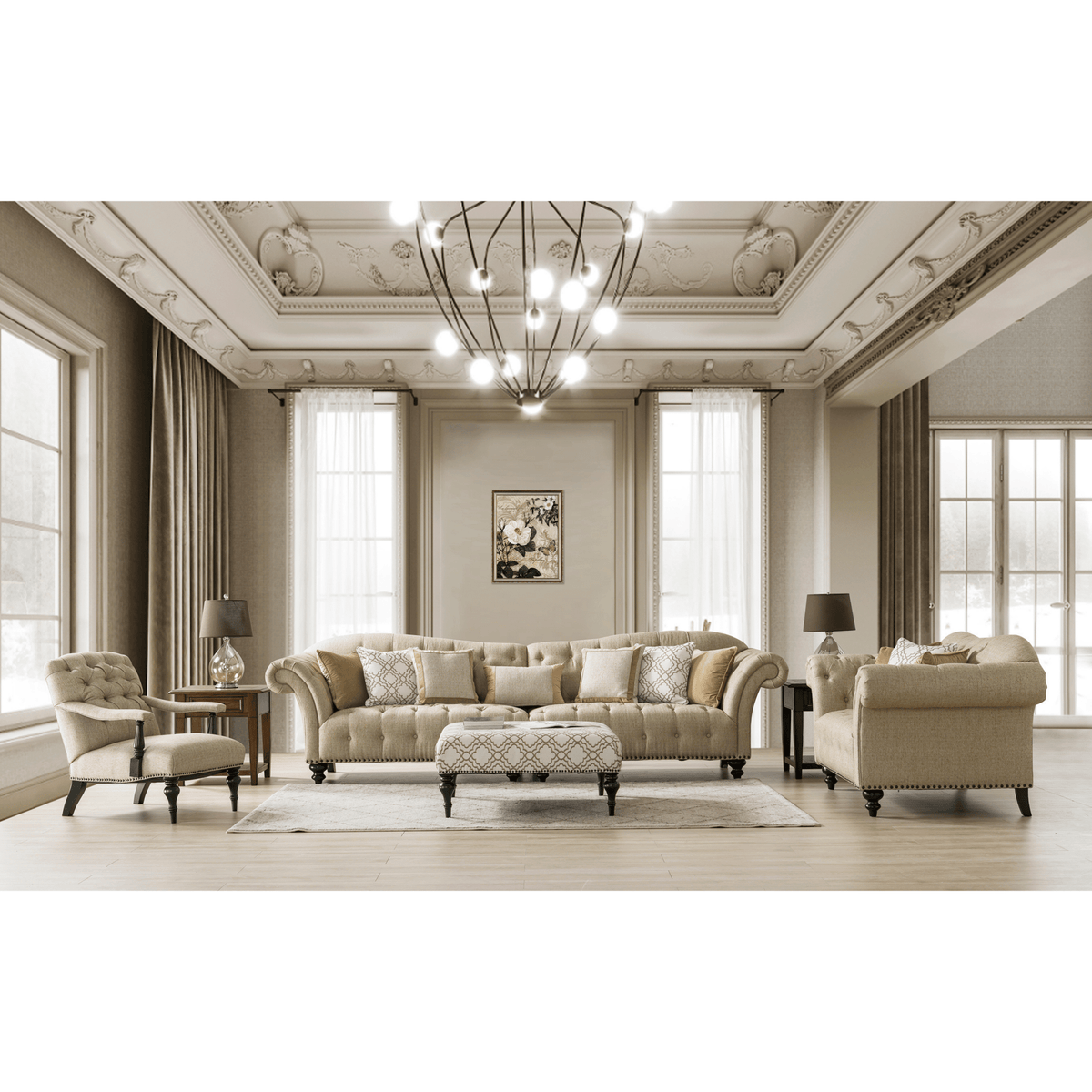 Classic Beige Chair Chairs| Roots Furniture