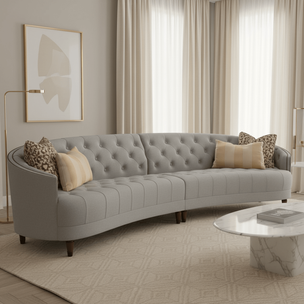 Classic Elegance - Grey LAF / RAF Sofa Sectional XL Sofas| Caracole