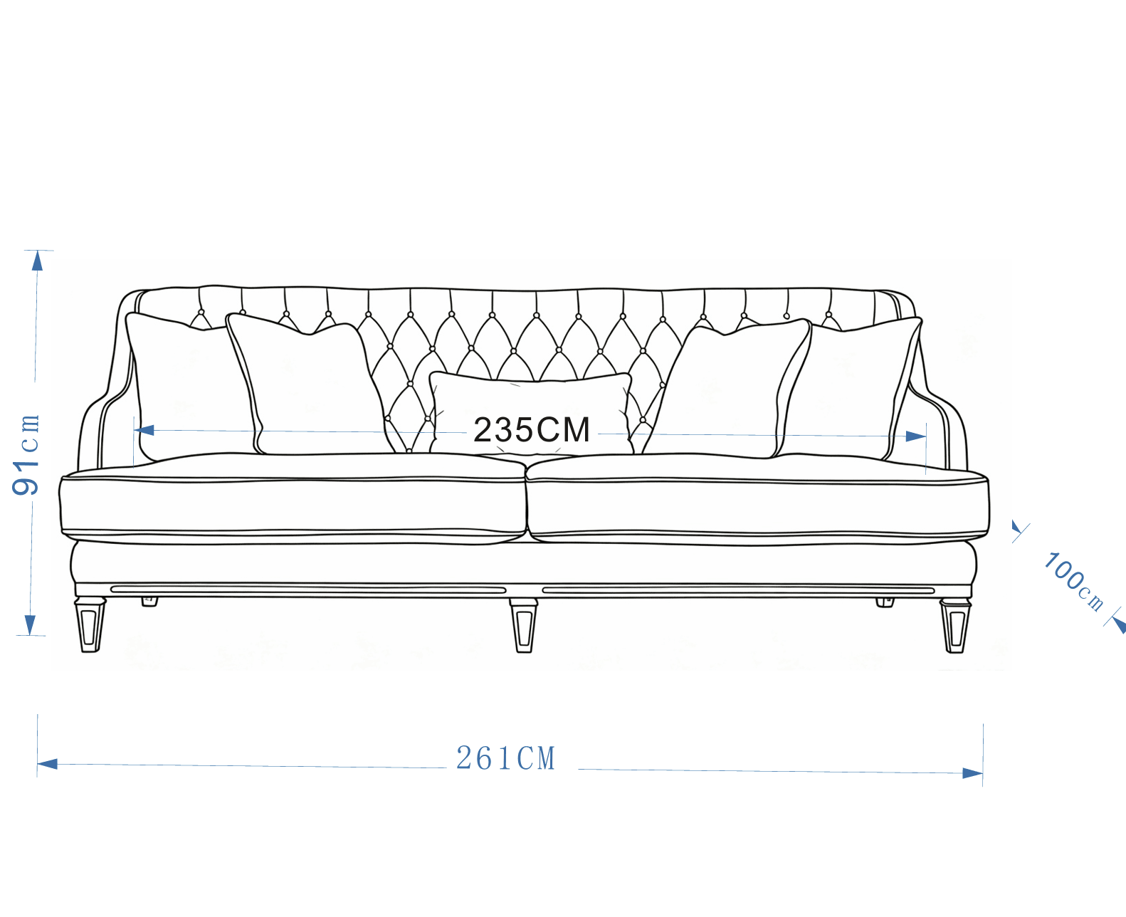 Classic Ella XL Sofa XL Sofas| Roots Furniture