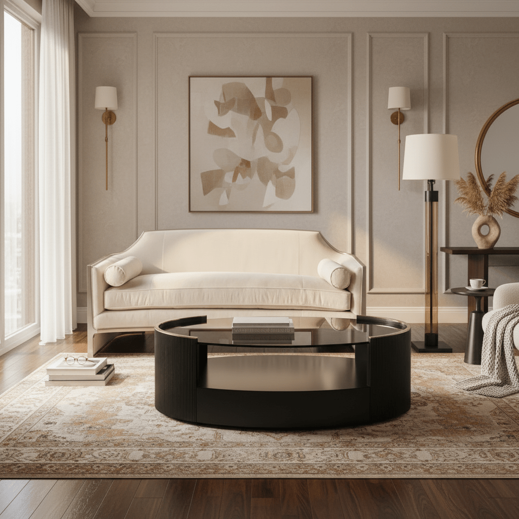 Classic - Love Oval Cocktail Table -Dark Chocolate Coffee Tables| Caracole