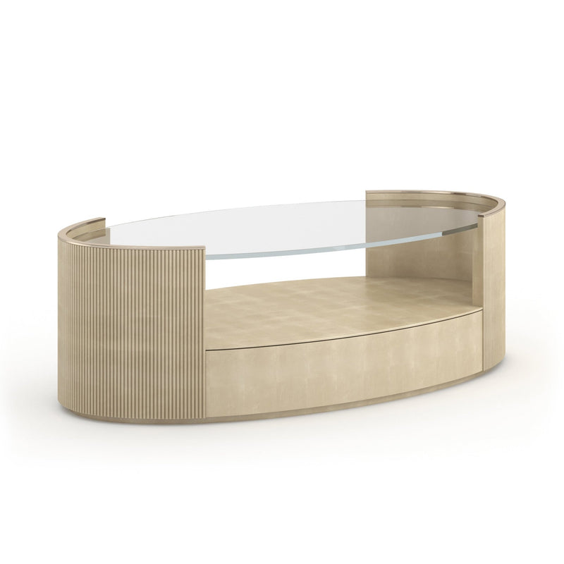 Classic - Love Oval Cocktail Table - Oracle - Al Rugaib Furniture