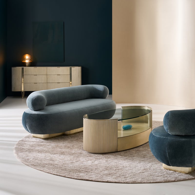 Classic - Love Oval Cocktail Table - Oracle - Al Rugaib Furniture