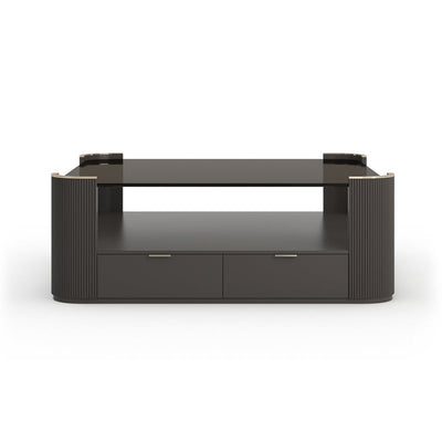 Classic - Love Square Cocktail Table - Dark Chocolate - Al Rugaib Furniture