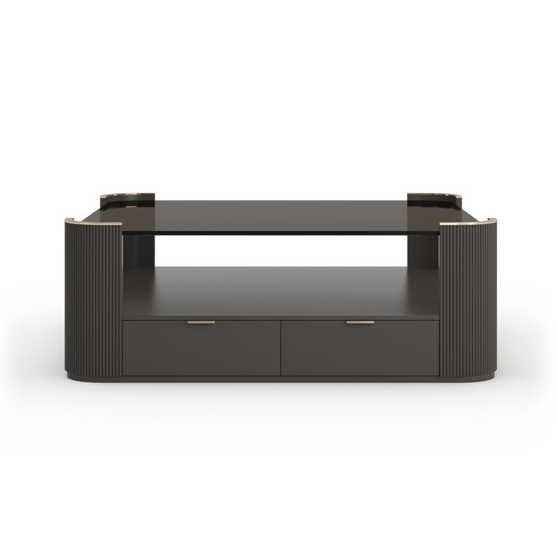 Classic - Love Square Cocktail Table - Dark Chocolate - Al Rugaib Furniture