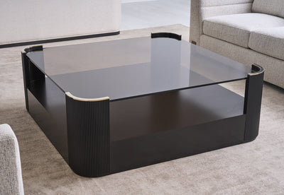 Classic - Love Square Cocktail Table - Dark Chocolate - Al Rugaib Furniture