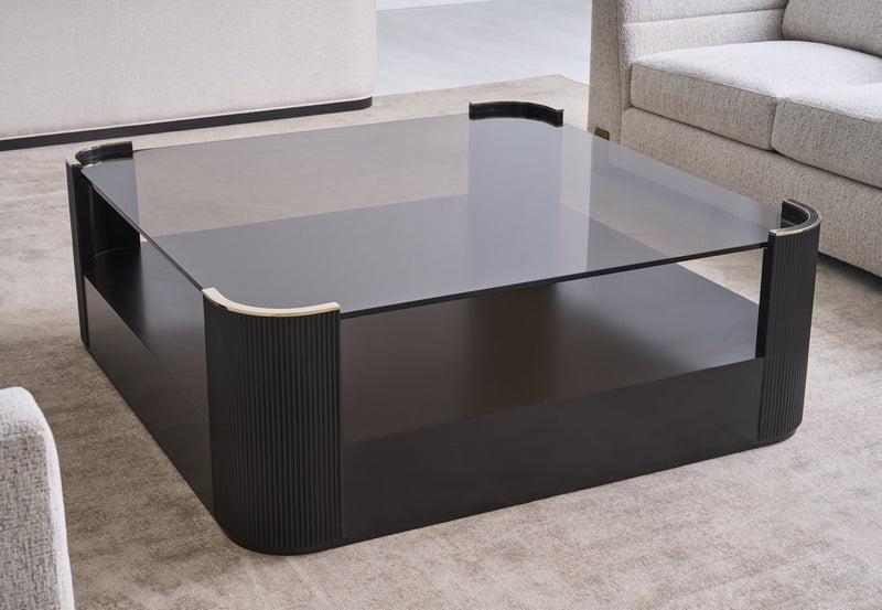 Classic - Love Square Cocktail Table - Dark Chocolate - Al Rugaib Furniture