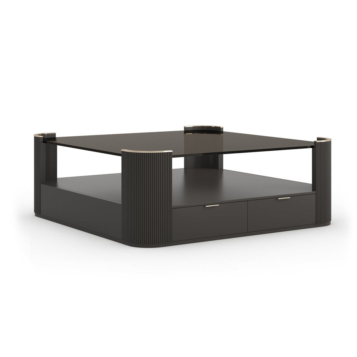 Classic - Love Square Cocktail Table - Dark Chocolate Coffee Tables| Caracole