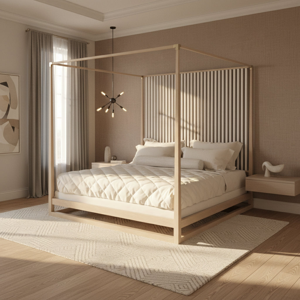 Classic - Pinstripe Light Bed - Queen Beds| Caracole
