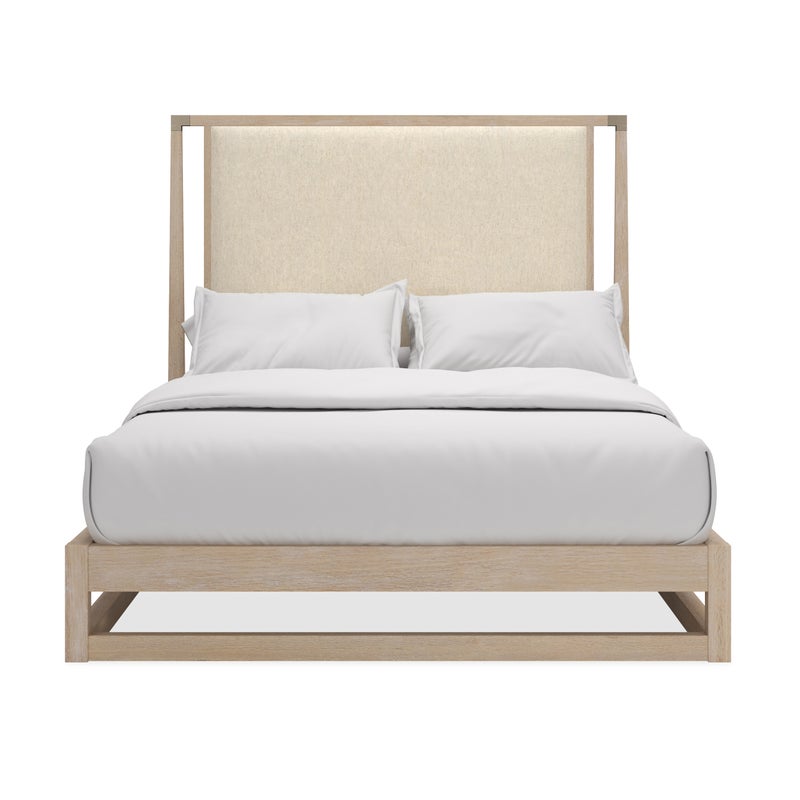 Classic - * Pinstripe Uph Light Bed - Qn Beds| Caracole