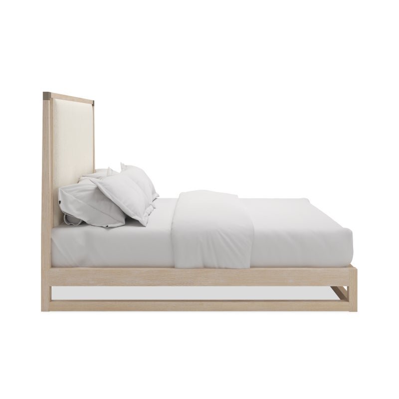 Classic - * Pinstripe Uph Light Bed - Qn Beds| Caracole