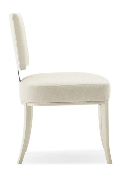 Classic - Reserved Seating Side Chair (White) - Al Rugaib Furniture