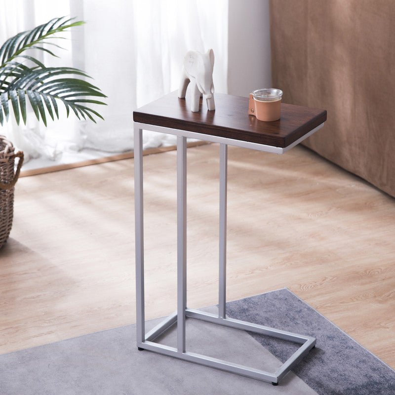 Classic Silver Wood Top C Table Accent & End Tables| Crestview