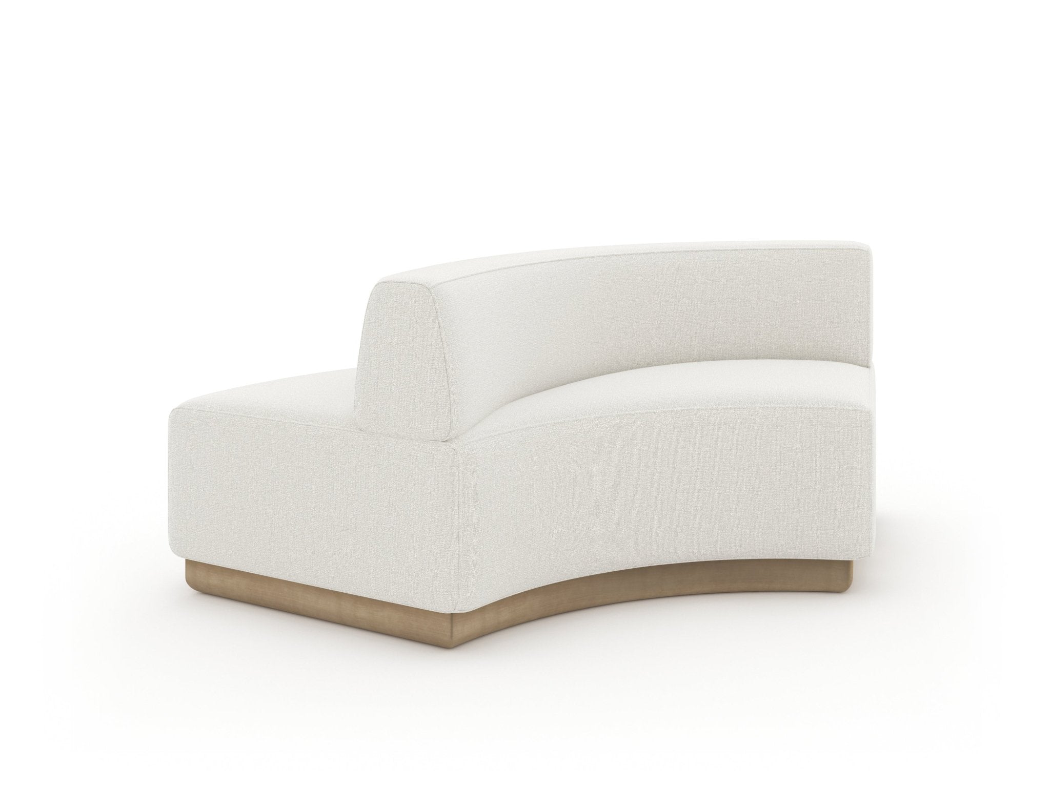 Classic Upholstery - Crescent Armless Loveseat Sectionals| Caracole