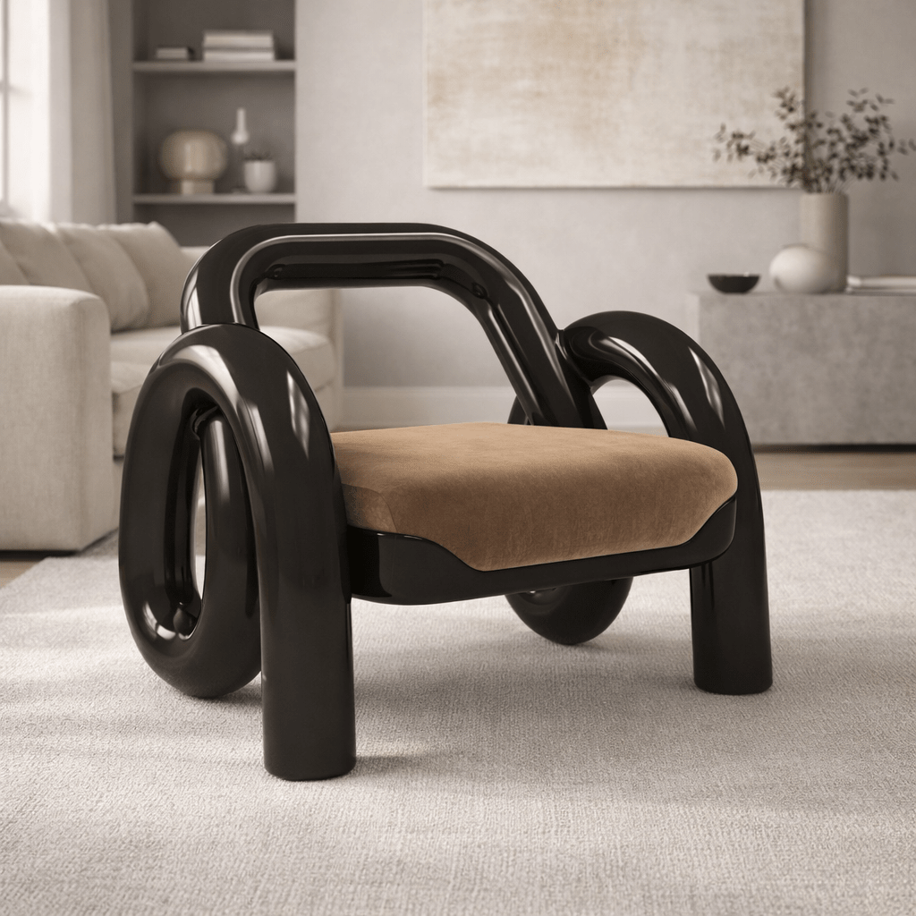 Classic Upholstery - Gelee Accent Chair-Chocolate Chairs| Caracole