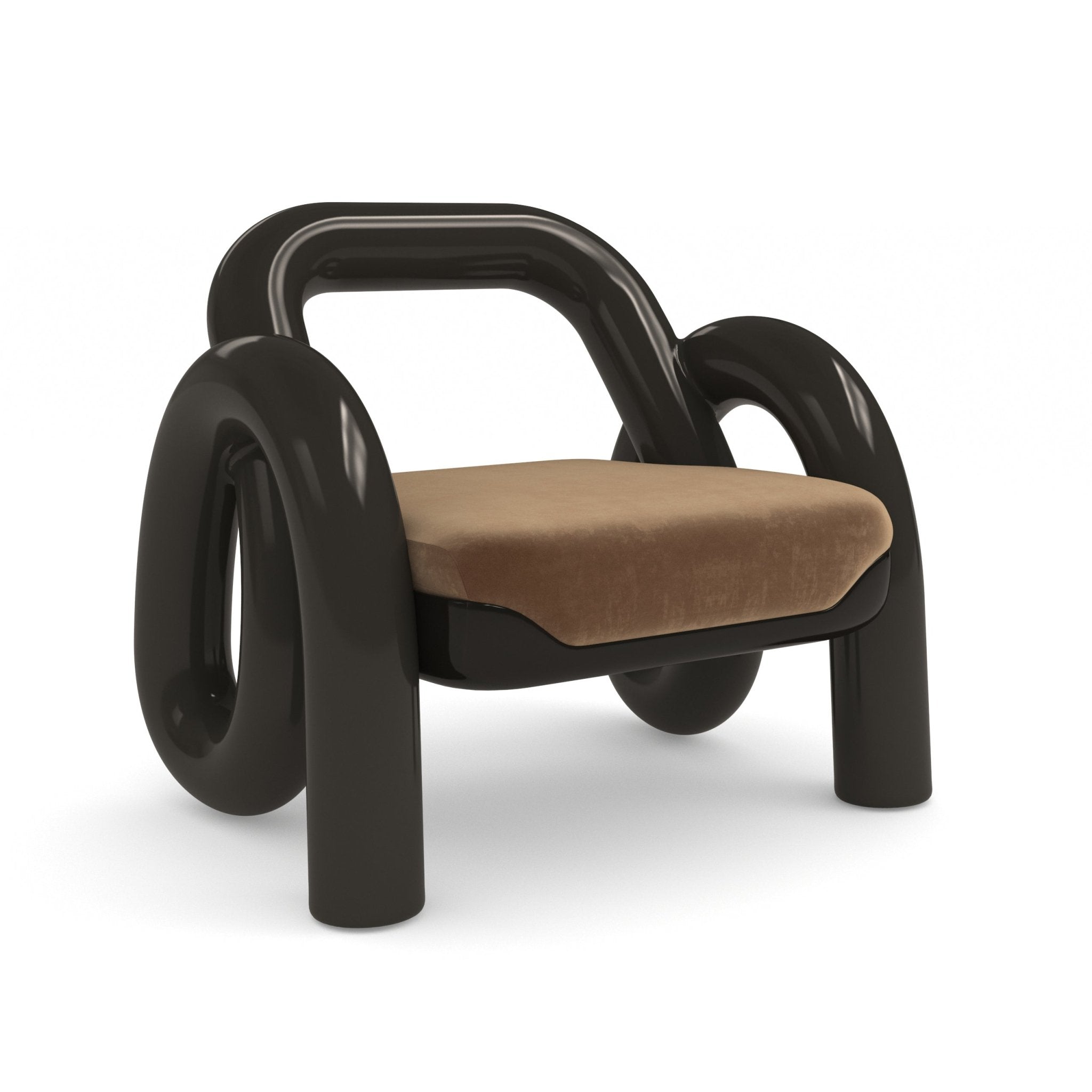 Classic Upholstery - Gelee Accent Chair-Chocolate Chairs| Caracole