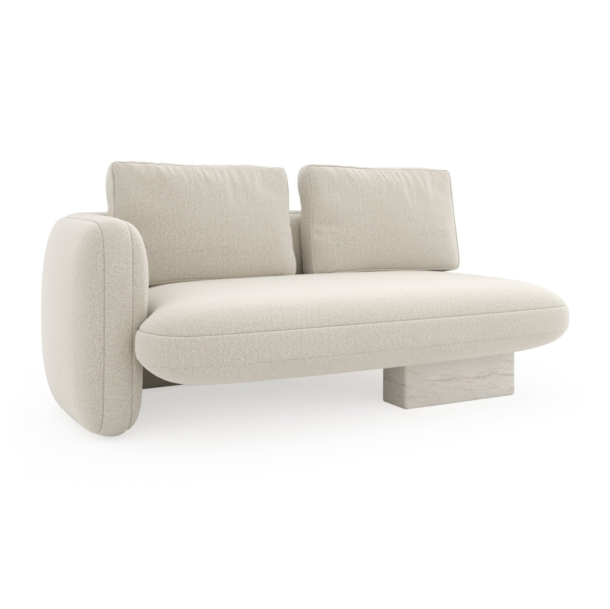 Classic Upholstery - Overlap Laf Loveseat Ecru Sectionals| Caracole