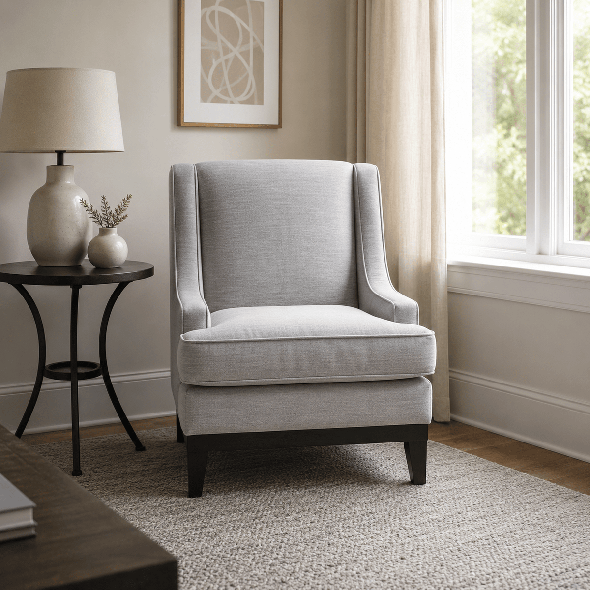 Classy By Noha Albabtain Blue Arm Chair Chairs| Roots Furniture