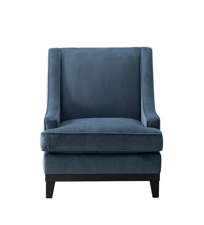 Classy By Noha Albabtain Blue Velvet Chair - Al Rugaib Furniture