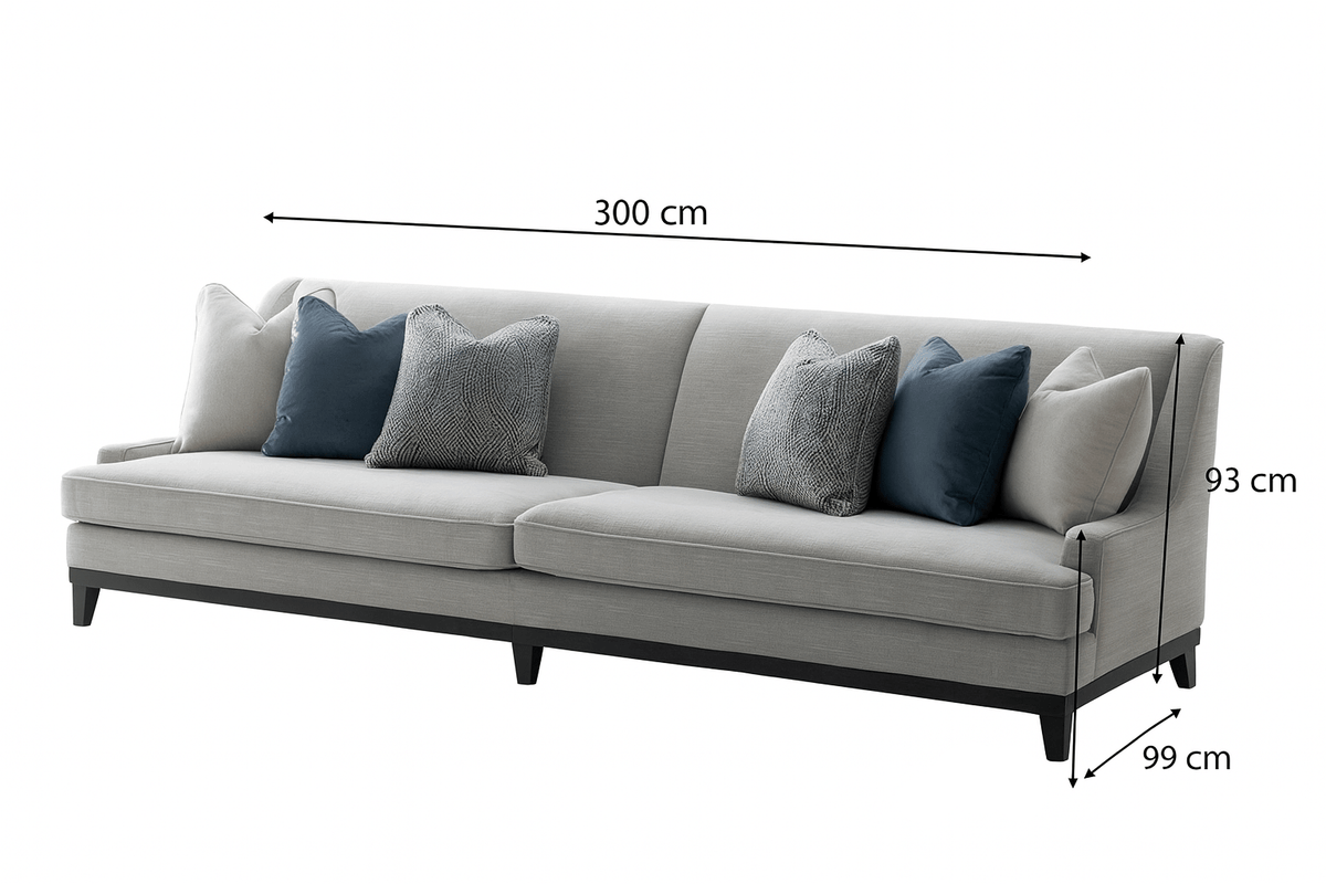 Classy By Noha Albabtain Blue XXL Sofa XL Sofas| Roots Furniture