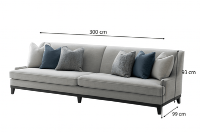 Classy By Noha Albabtain Blue XXL Sofa - Al Rugaib Furniture
