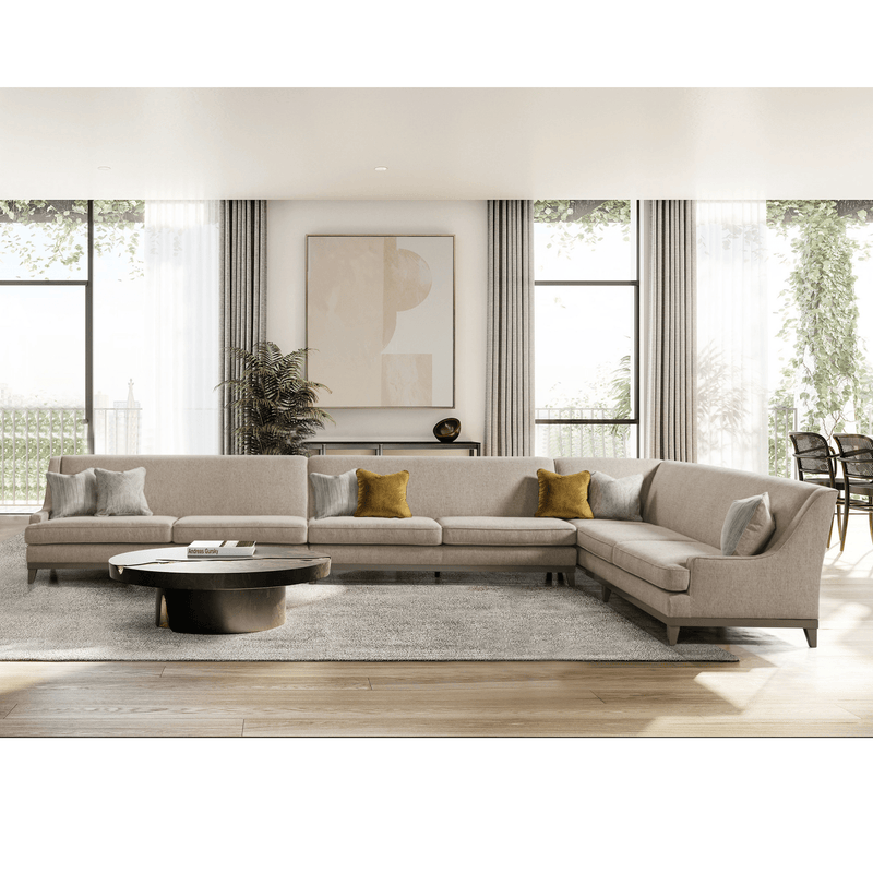 Classy By Noha Albabtain Sectional RAF3+AL+LAF2 - Al Rugaib Furniture