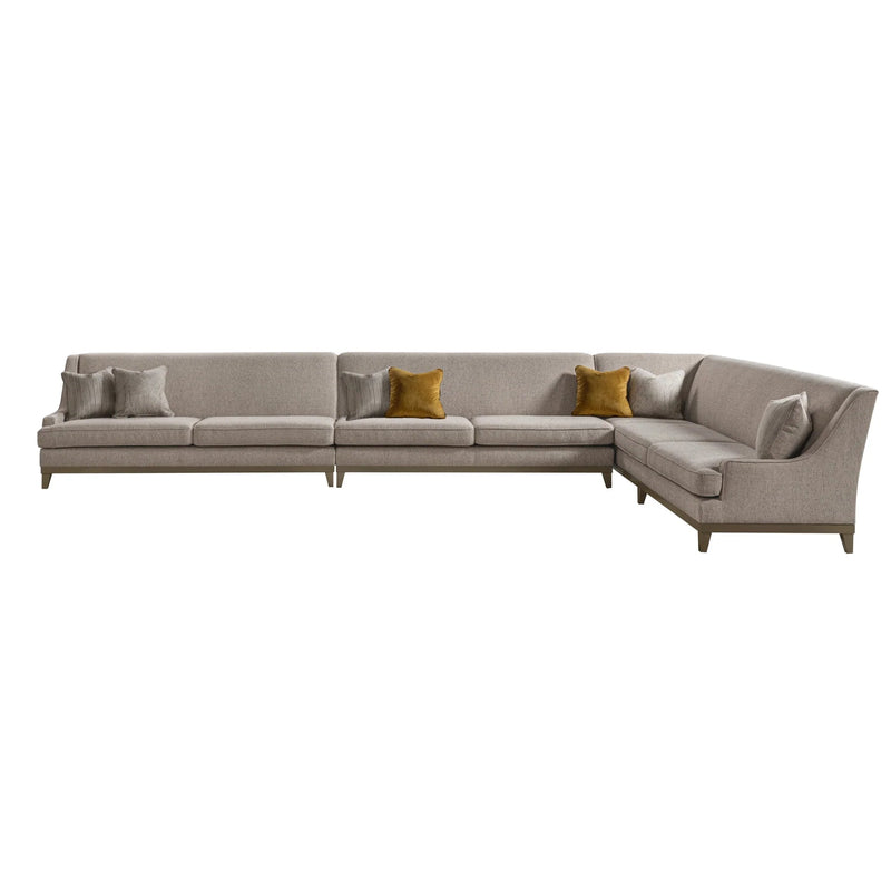 Classy By Noha Albabtain Sectional RAF3+AL+LAF2+Accent Chair - Al Rugaib Furniture