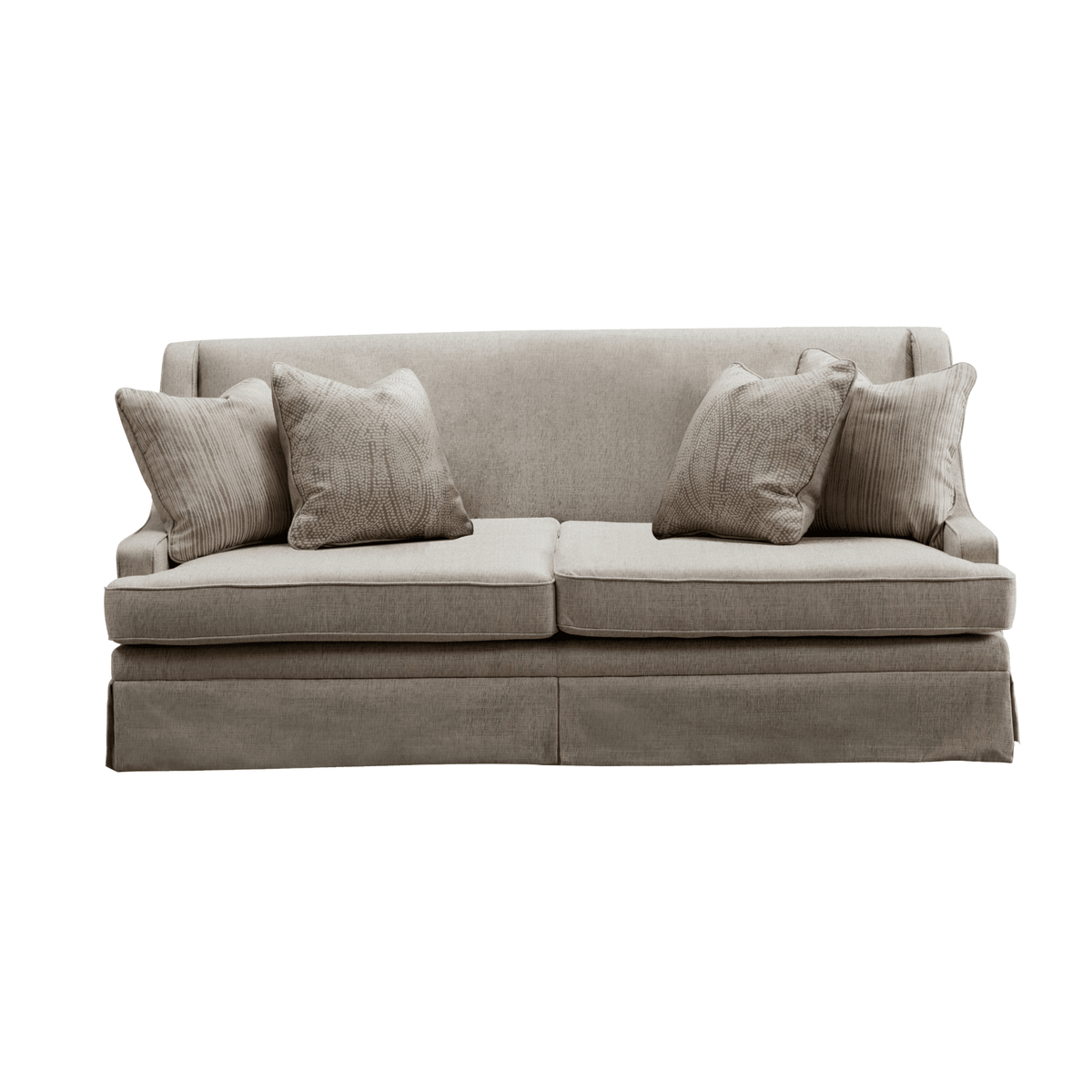 Classy By Noha Albabtain Skirted Beige Loveseat Sofas & Loveseats| Roots Furniture