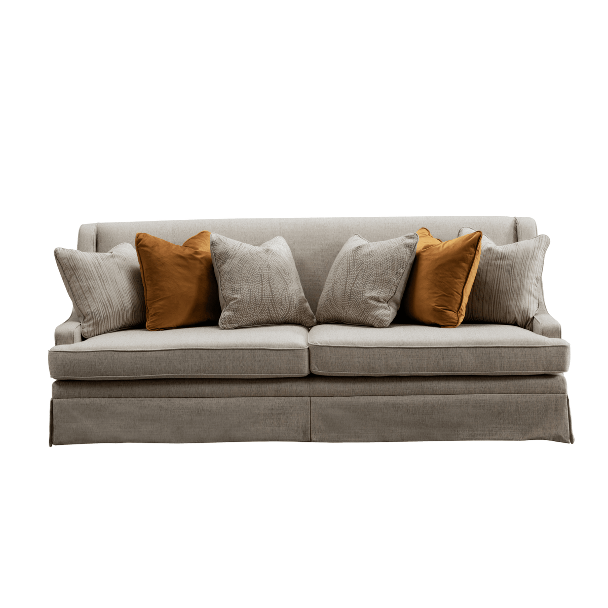 Classy By Noha Albabtain Skirted Beige Sofa Sofas & Loveseats| Roots Furniture