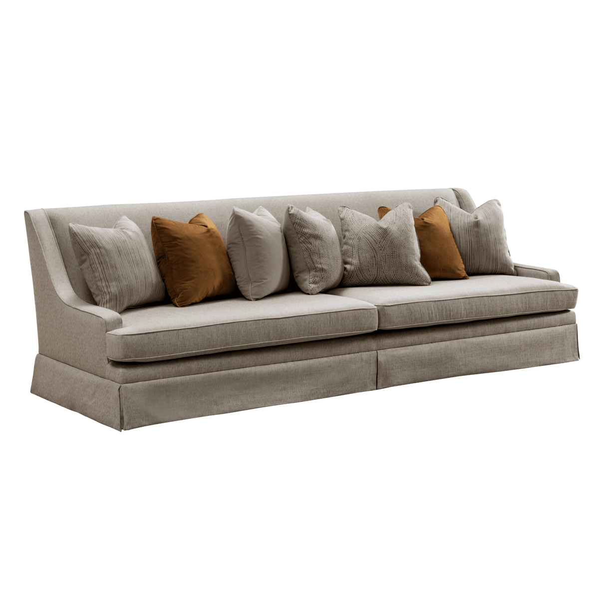 Classy By Noha Albabtain Skirted Beige Sofa Set Living Room Sets| Roots Furniture