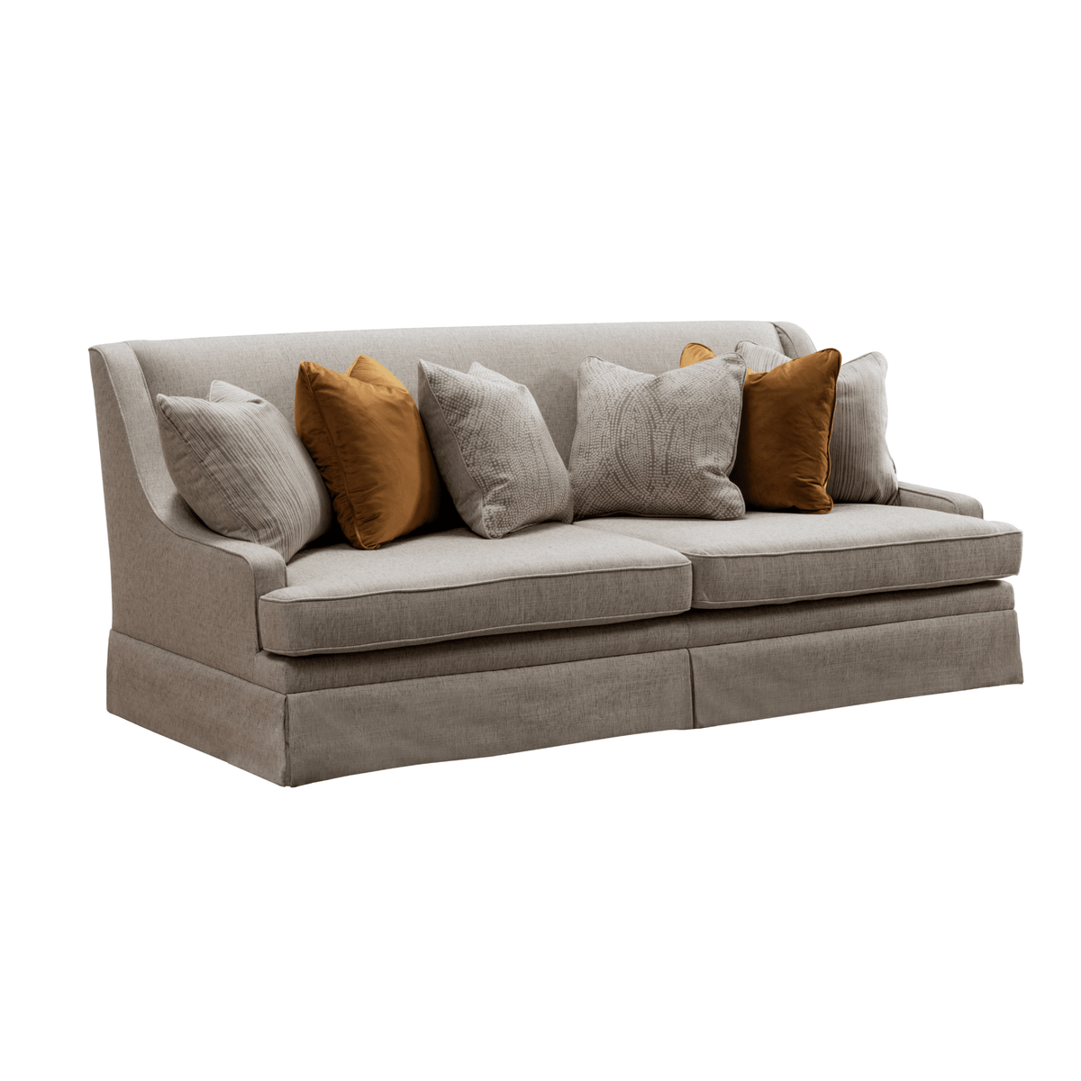 Classy By Noha Albabtain Skirted Beige Sofa Set Living Room Sets| Roots Furniture