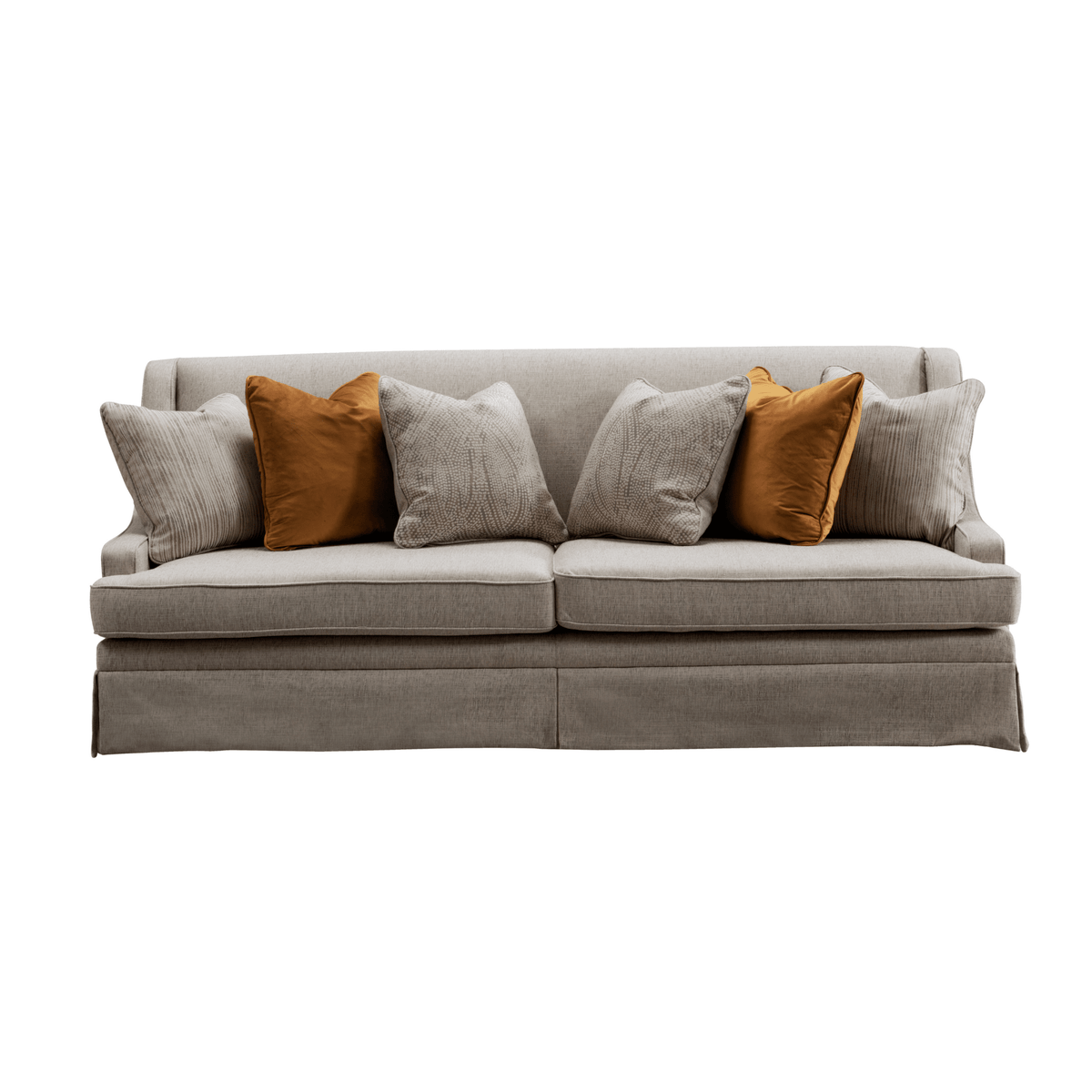 Classy By Noha Albabtain Skirted Beige Sofa Set Living Room Sets| Roots Furniture
