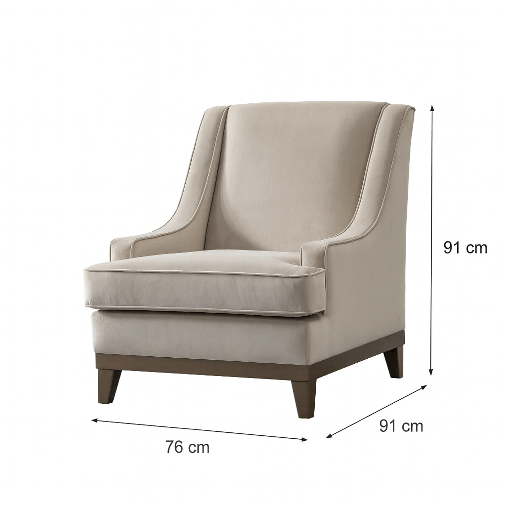 Classy By Noha Albabtain Velvet Chair Chairs| Roots Furniture