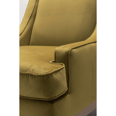 Classy By Noha Albabtain Velvet Gold Chair - Al Rugaib Furniture
