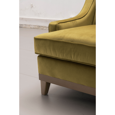 Classy By Noha Albabtain Velvet Gold Chair - Al Rugaib Furniture