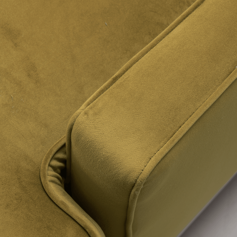 Classy By Noha Albabtain Velvet Gold Chair - Al Rugaib Furniture