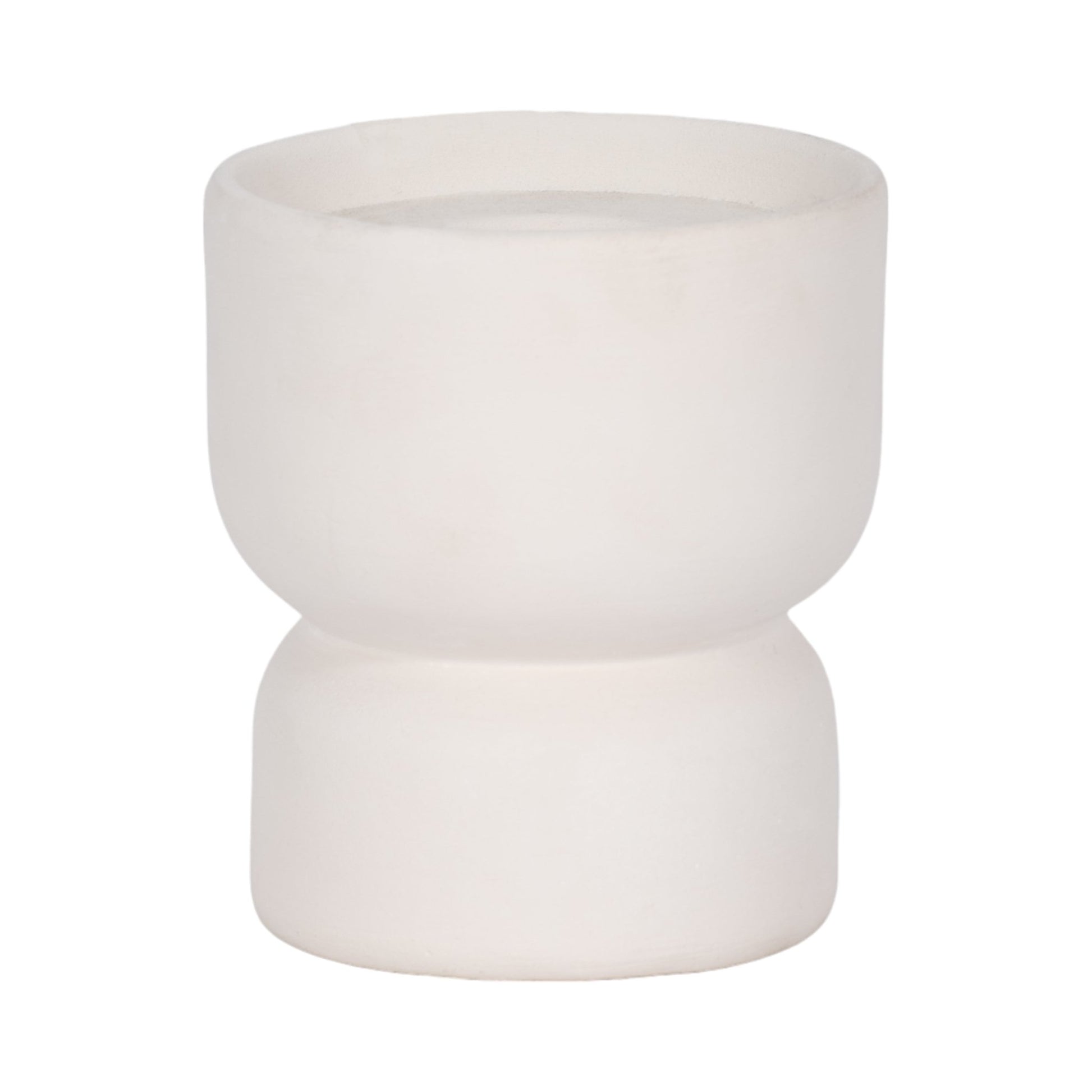 CLAY, 5" STACKED TEXTURED VASE, IVORY Vases and Jars| Sagebrook Home
