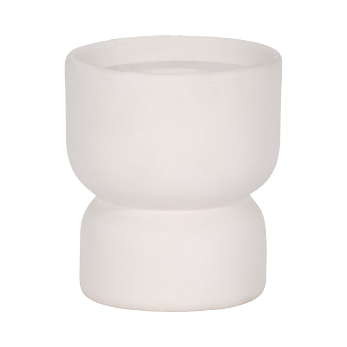 CLAY, 5" STACKED TEXTURED VASE, IVORY Vases and Jars| Sagebrook Home