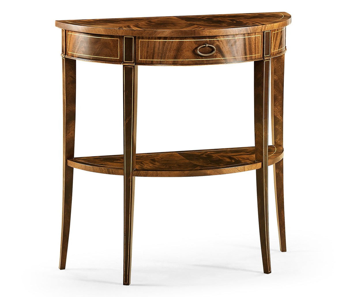 Clean & Classic Collection - Boxwood stringing demilune console Consoles & Sideboards| Jonathan Charles