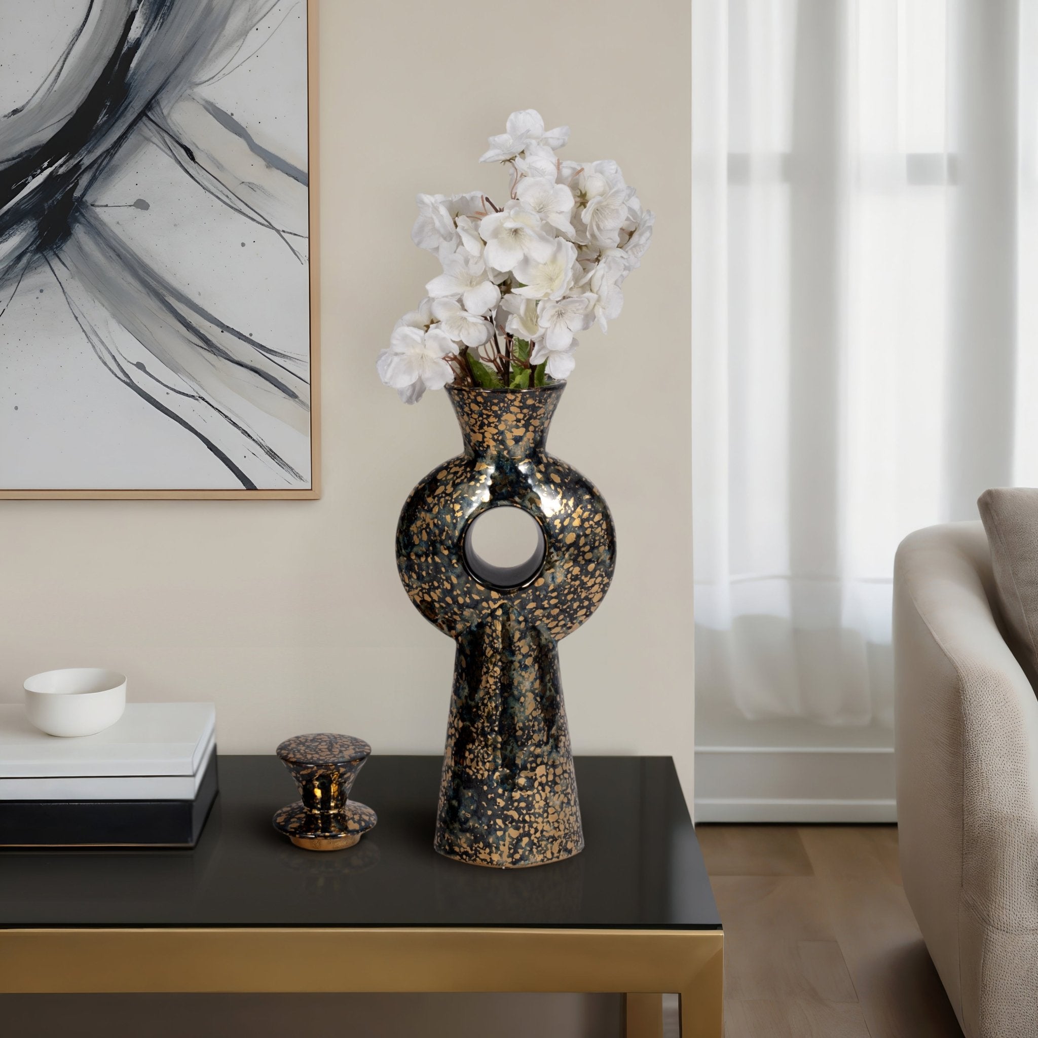 Clemes Ceramic Bottle Vases and Jars| Sagebrook Home
