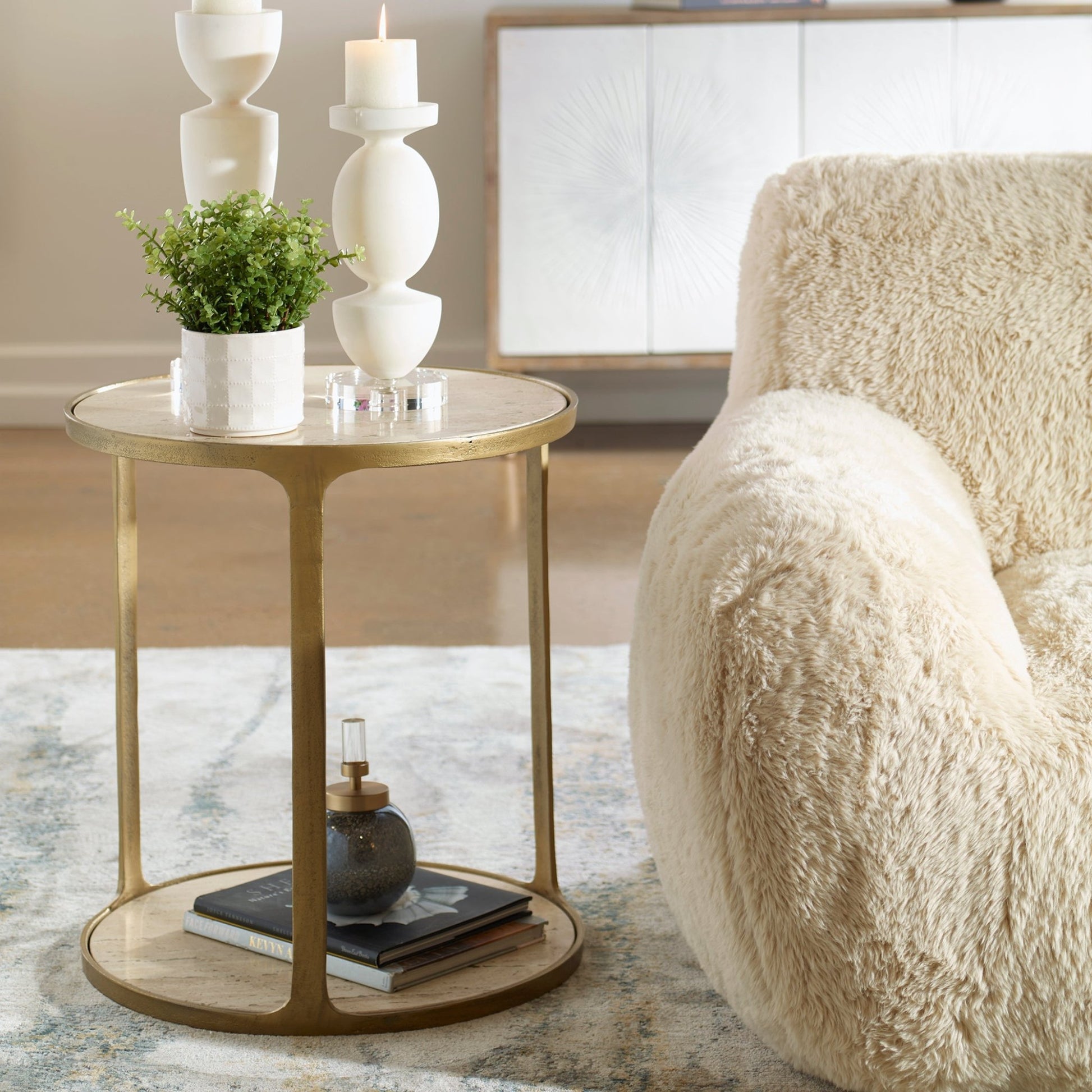Clench Side Table, 2 Cartons Accent & End Tables| Uttermost