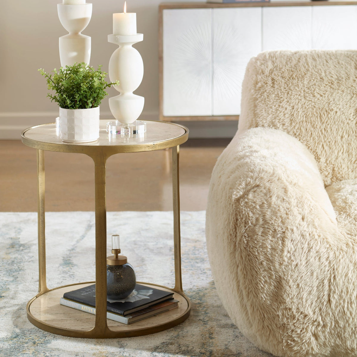 Clench Side Table, 2 Cartons Accent & End Tables| Uttermost
